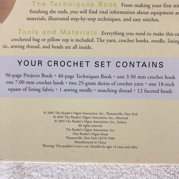 Vintage Readers Digest Complete Crochet  Kit - Picture 5 of 10